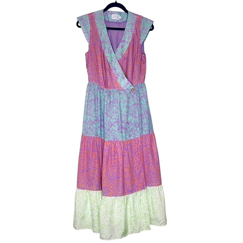 Tanya Taylor Tiered Midi Dress